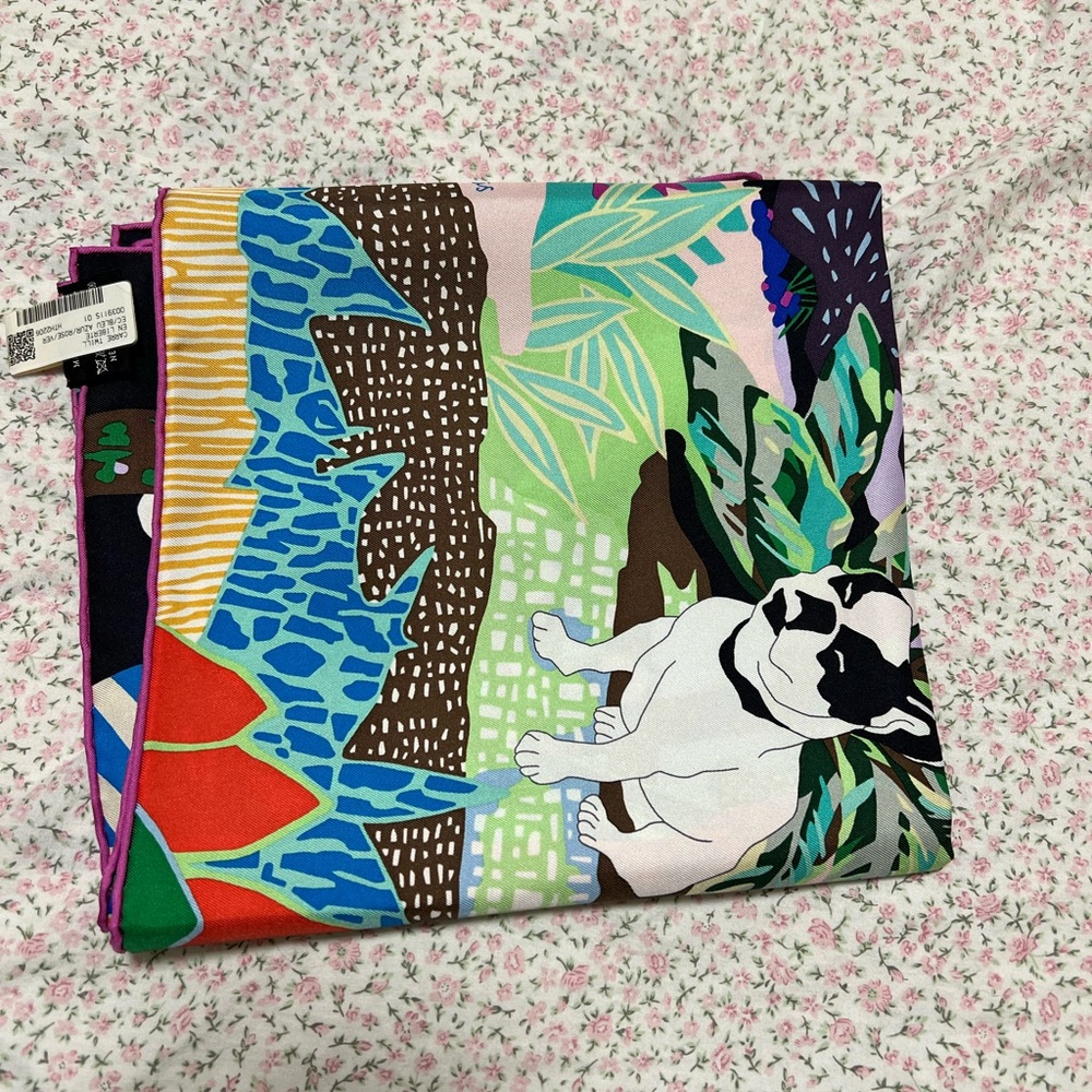 SOLD   Hermes 90x90 cm multiple color - Picture 5 of 5